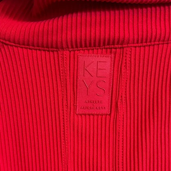 Athleta Vibrant Red Zip-Up Jumpsuit - Picture 5 of 6